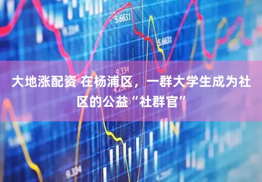 大地涨配资 在杨浦区，一群大学生成为社区的公益“社群官”