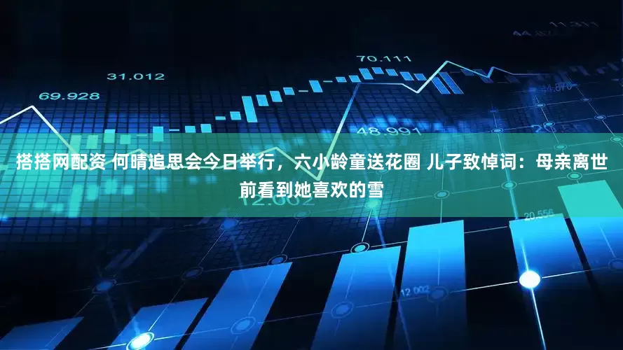 搭搭网配资 何晴追思会今日举行，六小龄童送花圈 儿子致悼词：母亲离世前看到她喜欢的雪